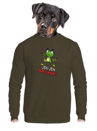 unisex mikina bez kapuce