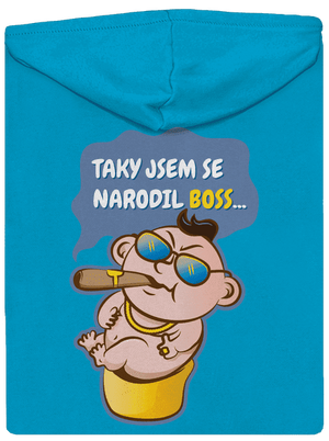 Boss dámská mikina na zip Blue Atol