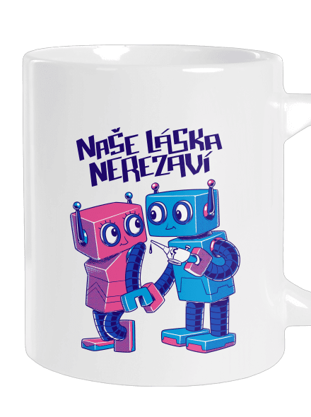 Roboti velký hrnek White