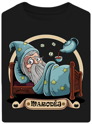 Maroděj unisex tričko oversized Black