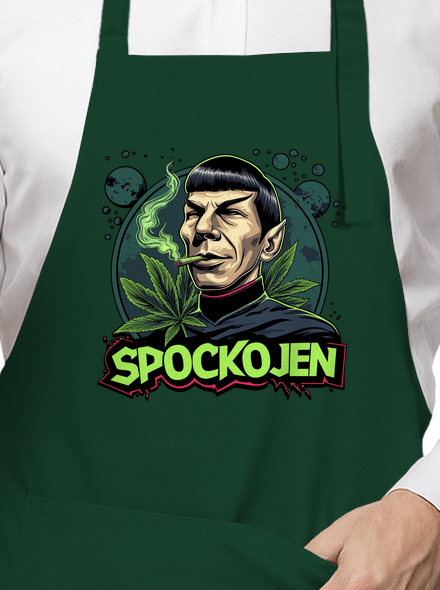 Spockojen zástěra Bottle Green
