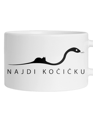 Najdi kočičku hrnek makronka White