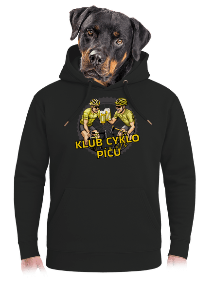 Klub cyklo píčů unisex mikina premium Dark Black