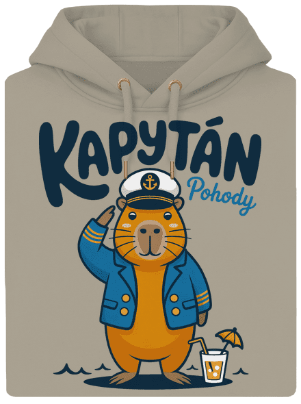 Kapytán pohody unisex mikina premium Pastel Macchiato
