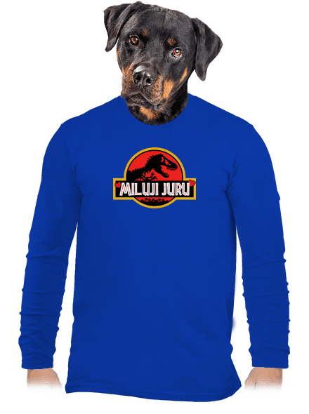 Miluji Juru pánské dlouhý rukáv Royal Blue