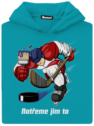 Natřeme jim to - Hokej dětská mikina klokanka Hawaiian Blue