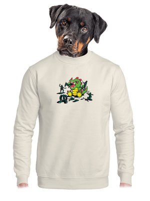 unisex mikina bez kapuce