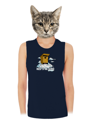 Hážu to na cloud dámské tílko volné Navy