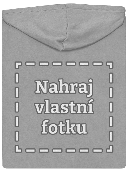 Vlastní potisk pánská mikina na zip Light Melange