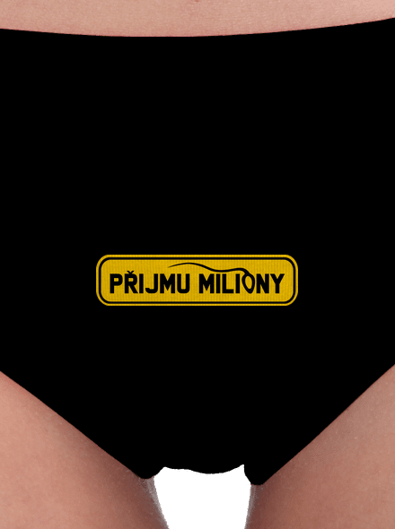 Miliony dámské kalhotky Black