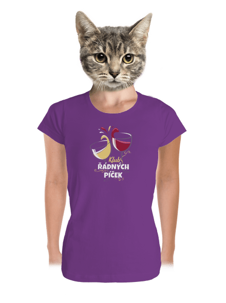 Klub řádných píček dámské tričko premium Purple