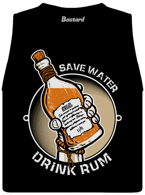 Save Water dámské tílko volné Black