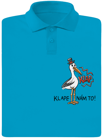 Klape nám to pánská polokošile Blue Atol
