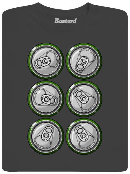 Sixpack pánské tričko Dark Grey