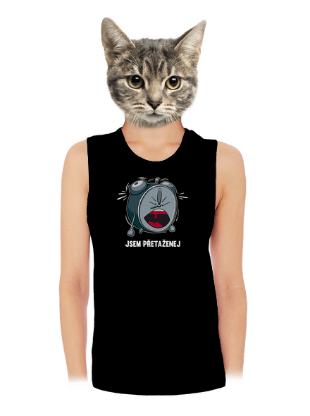 Jsem přetaženej dámské tílko volné Black