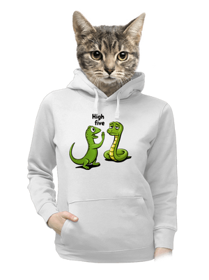 High Five dámská mikina klokanka White