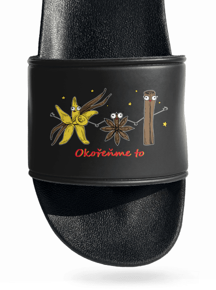 Okořeňme to pantofle Black