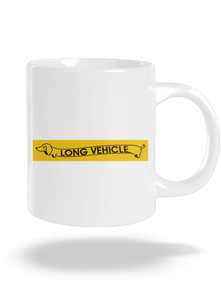 Long vehicle velký hrnek White