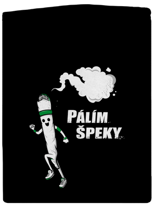 Pálím špeky pánská mikina na zip Black