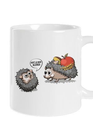 Alergický ježek klasický hrnek White