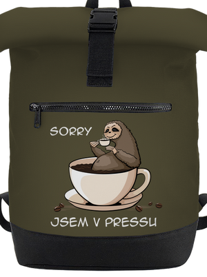 V pressu batoh Military Green