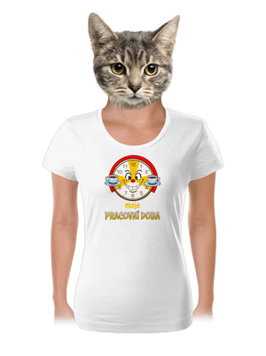 Pracovní doba dámské tričko White
