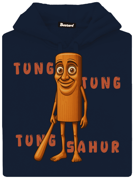 Tung Tung Tung Sahur – Italian Brainrot pánská mikina klokanka Navy