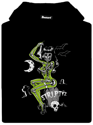 Striptýz dámská mikina klokanka Black