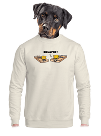 unisex mikina bez kapuce