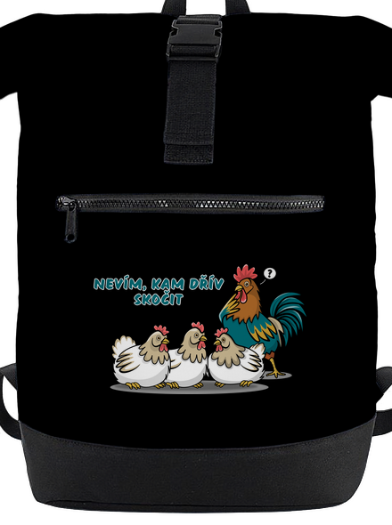 Kohout a slepice batoh Black