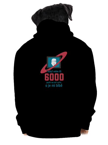 IQ 6000 pánská mikina na zip Black