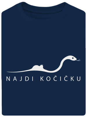 Najdi kočičku unisex tričko oversized Midnight Blue