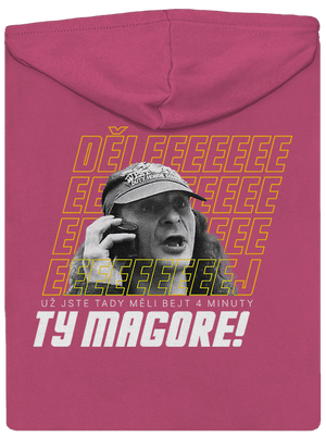 B18: Jiří Kára dámská mikina na zip Magenta