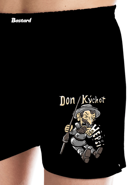 Don Kýchot pánské trenky Black