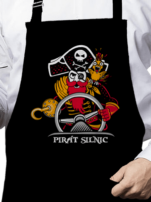 Pirát silnic zástěra Black