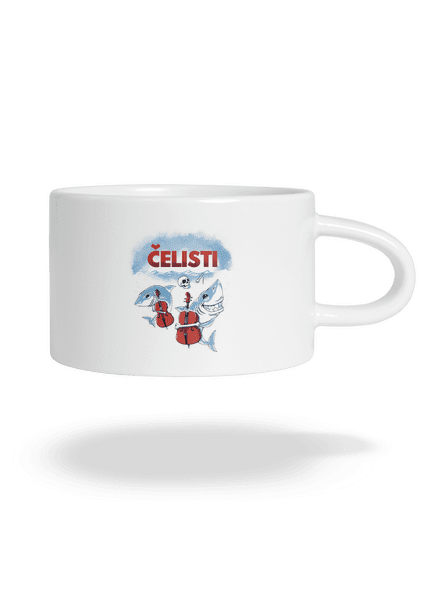 Čelisti hrnek makronka White