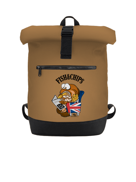 Fish and chips batoh Caramel