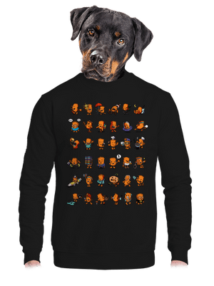 unisex mikina bez kapuce