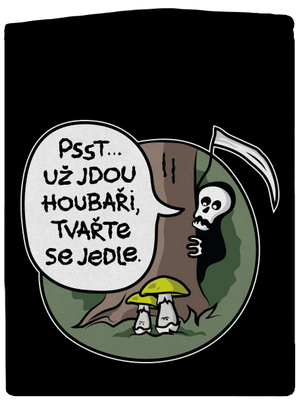 Muchomůrky zelené dámská mikina na zip Black