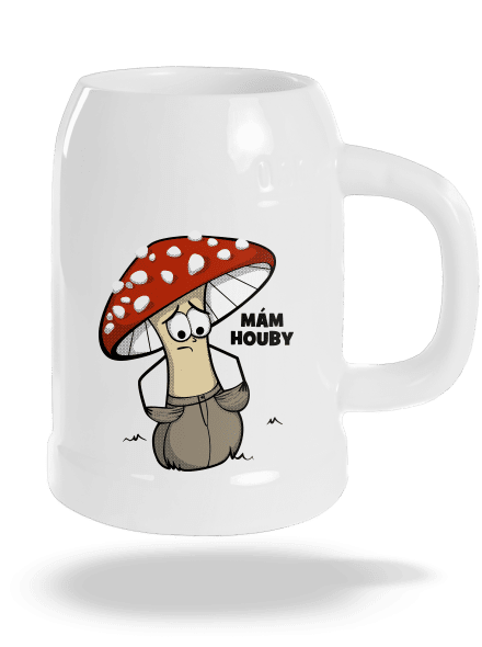 Mám houby půllitr White