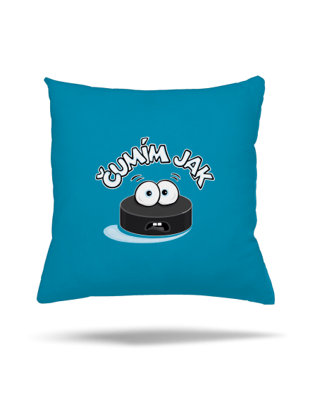 Čumím jak puk polštář Blue Turquoise