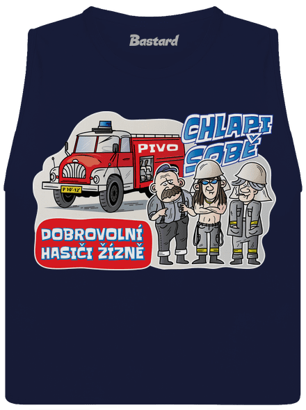Hasiči žízně dámské tílko volné Navy