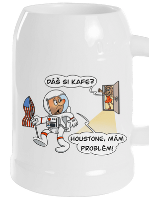 Houstone, mám problém! půllitr White
