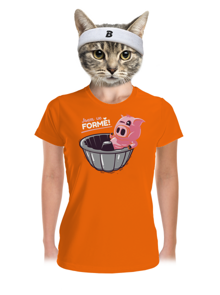 Ve formě dámské sportovní tričko Neon Orange