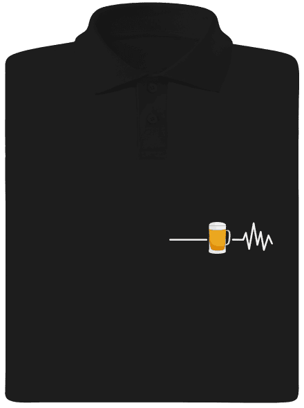 Beer help pánská polokošile Black