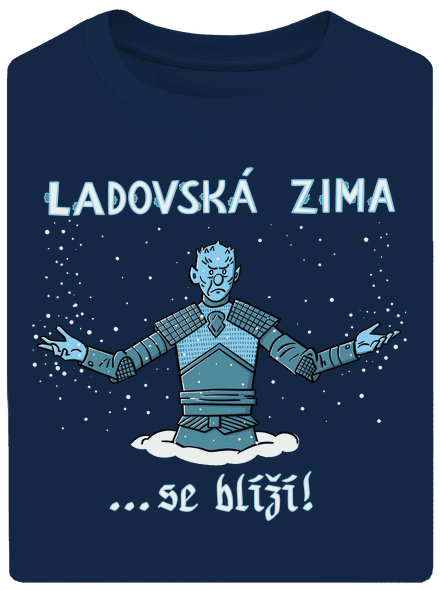 Ladovská zima se blíží unisex tričko oversized Midnight Blue