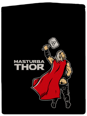 Masturbathor pánská mikina na zip Black