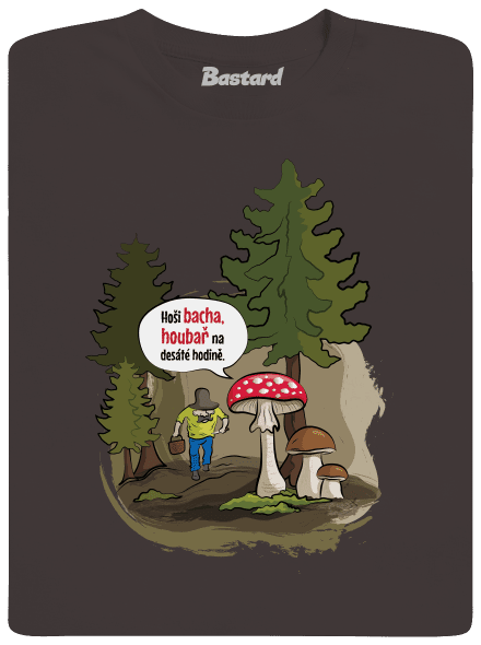 Bacha houbař pánské dlouhý rukáv Bear Brown