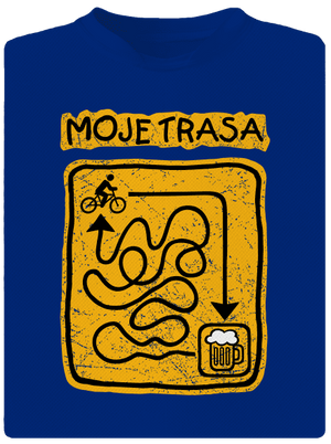 Moje trasa pánské sportovní tričko Royal Blue Mal