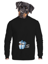 unisex mikina bez kapuce